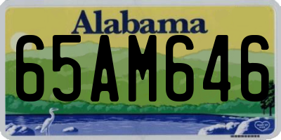 AL license plate 65AM646