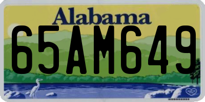 AL license plate 65AM649
