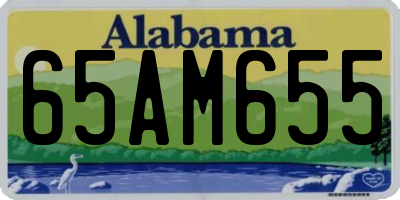 AL license plate 65AM655