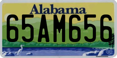 AL license plate 65AM656