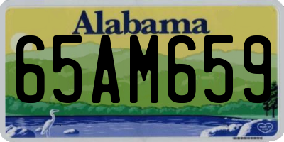 AL license plate 65AM659