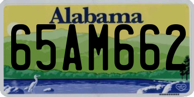 AL license plate 65AM662