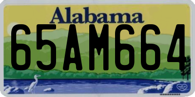 AL license plate 65AM664