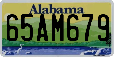 AL license plate 65AM679