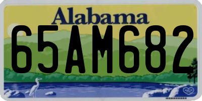 AL license plate 65AM682