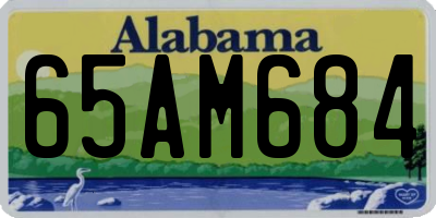 AL license plate 65AM684