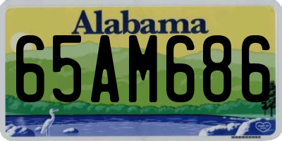 AL license plate 65AM686