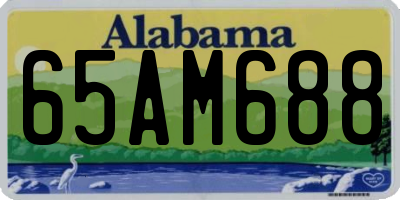 AL license plate 65AM688