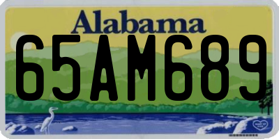 AL license plate 65AM689