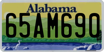 AL license plate 65AM690