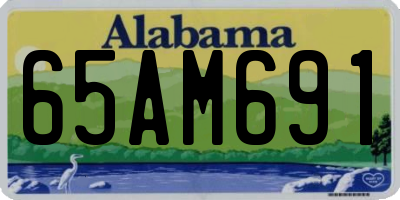 AL license plate 65AM691