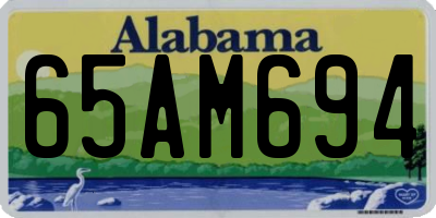 AL license plate 65AM694