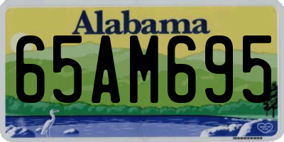 AL license plate 65AM695