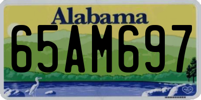 AL license plate 65AM697