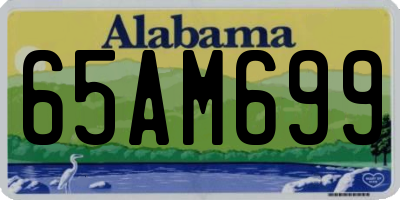 AL license plate 65AM699