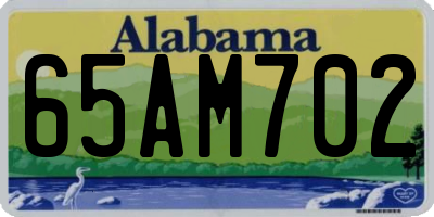 AL license plate 65AM702