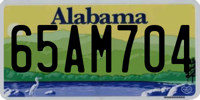 AL license plate 65AM704