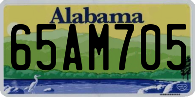 AL license plate 65AM705