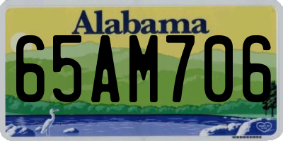 AL license plate 65AM706