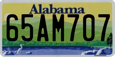 AL license plate 65AM707