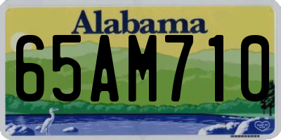 AL license plate 65AM710