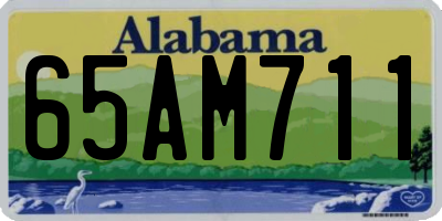 AL license plate 65AM711