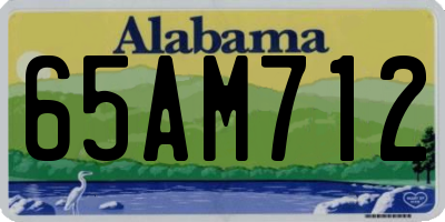 AL license plate 65AM712