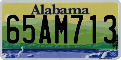 AL license plate 65AM713