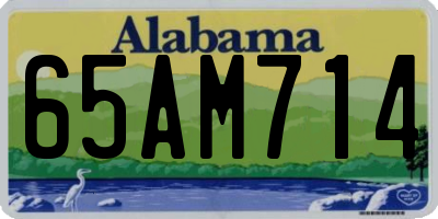 AL license plate 65AM714