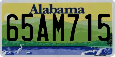 AL license plate 65AM715