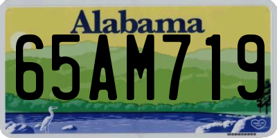 AL license plate 65AM719