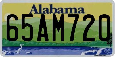 AL license plate 65AM720