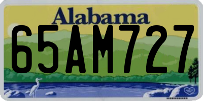 AL license plate 65AM727