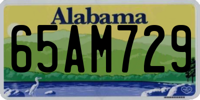 AL license plate 65AM729