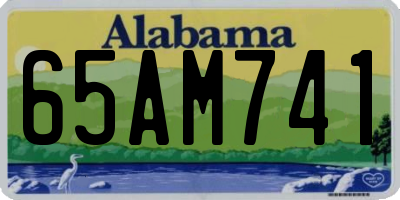 AL license plate 65AM741