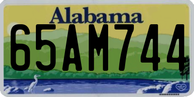 AL license plate 65AM744