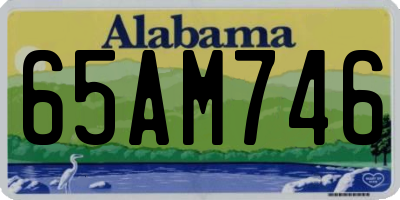 AL license plate 65AM746