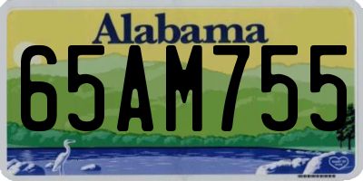 AL license plate 65AM755