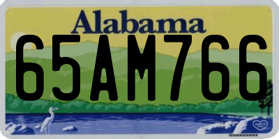 AL license plate 65AM766