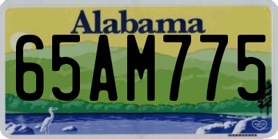 AL license plate 65AM775