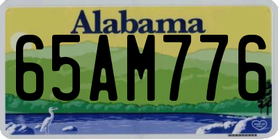 AL license plate 65AM776