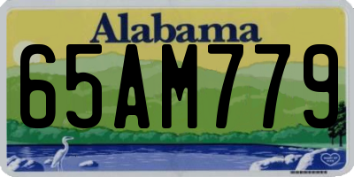 AL license plate 65AM779