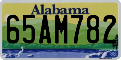 AL license plate 65AM782