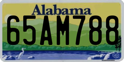 AL license plate 65AM788