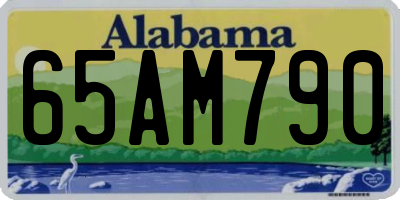 AL license plate 65AM790