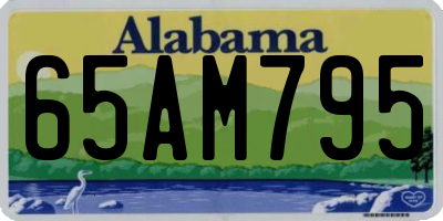 AL license plate 65AM795