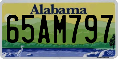 AL license plate 65AM797