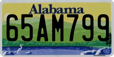 AL license plate 65AM799