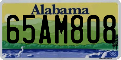 AL license plate 65AM808