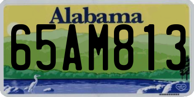 AL license plate 65AM813